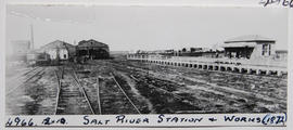 Cape Town, 1892. Salt River station and locomotive sheds. SEE P1556