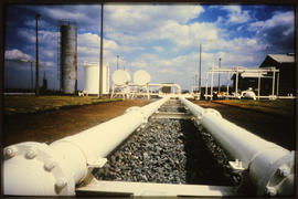 Pipelines above ground.