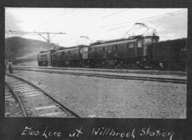 Estcourt, circa 1925. Three SAR Class locomotives at Willbrook station. (Album on Natal electrifi...