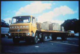 Wooden crates on SAR Leyland truck.