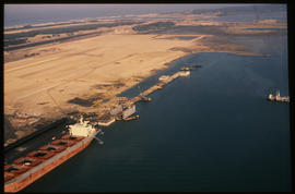 Richards Bay, July, 1982. Coal terminal in Richards Bay Harbour. [T Robberts]