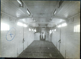 
Interior of SAR first class and baggage van suburban coach Type N-14.
