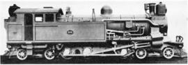 CSAR Class M rack locomotive built by Vulcan Foundry in 1904.