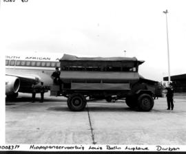 Durban, 1980. Railway Police. Hippo police vehicle.