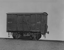 NGR 12ft covered goods wagon no 51a, placed on traffic 1881.