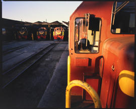 Johannesburg, 1990. Diesel locomotives.