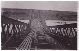 Circa 1900. Anglo-Boer War. Modder River bridge, from south end.