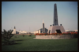 Walvis Bay, 1968. Memorial to the fallen of the World Wars.