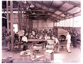 Springs, 1940. Men working in engineering works.