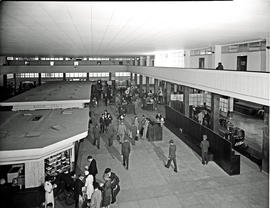 Johannesburg, 1957. Jan Smuts airport, interior of terminal building.