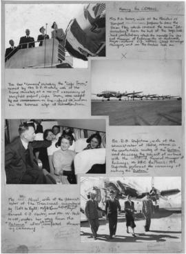 Johannesburg. Palmietfontein Airport. August 1950. SAA Lockheed Constellation name christening ce...