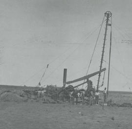 Upington district, 1914/15. Water-drilling rig for the Prieska-Kalkfontein line.