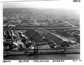Durban, July 1970. Sugar terminal in Durban Harbour.