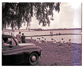Springs, 1954. Boating at Geduld Dam.