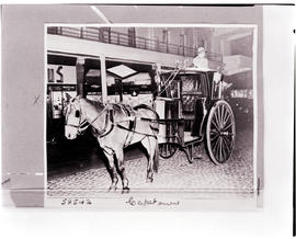 Cape Town. Horse drawn cab.