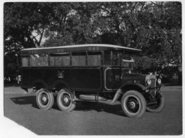 Circa 1926. SAR Thornycroft three-axle bus No R43.