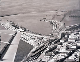 Port Elizabeth, 1935. Aerial view of Port Elizabeth harbour.