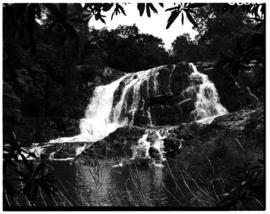 Louis Trichardt district, 1952. Pepiti waterfall in the western Soutpansberg.