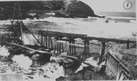 Wilderness, 22 October 1926. Kaaimansrivier bridge under construction.