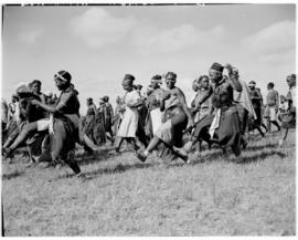 Eshowe, 19 March 1947. Zulu women dancing.