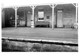 Norvalspont, May 1972. Station building showing letterbox.