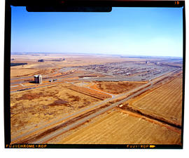 Bapsfontein, August 1985. Aerial view of Sentrarand marshalling yard. [D Dannhauser]