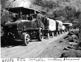 Northern Transvaal. Foden tractor hauling three trailers. SEE N68386.