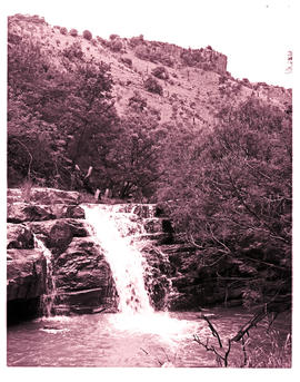 "Waterval-Boven, 1970. Small waterfall."