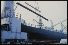Durban, September 1984. Ship in Durban Harbour. [T Robberts]