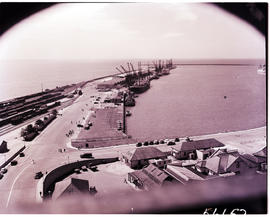 Port Elizabeth, 1950. View of Port Elizabeth harbour from the Campanile.