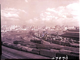 "Johannesburg, 1934. Kazerne goods yard looking southwest with SAR Class 14C shunting."