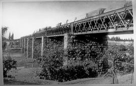 "Kimberley district, 1896. Bridge over Modder river."