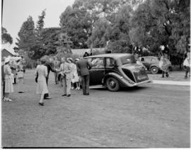 Swaziland, 25 March 1947. Royal family arrives at the stadium.