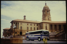 Pretoria. SAR MCI Plusbus motor coach at Union Buildings.