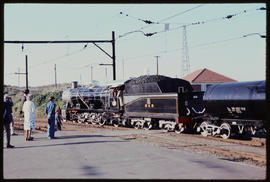 Port Shepstone, 31 July 1976. SAR Class 14R No 1733 with SAR tanker wagon type X-3 leading the RS...