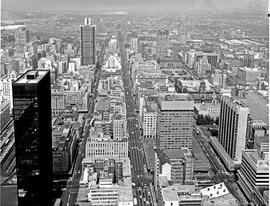 Johannesburg, 1974. View on city centre.