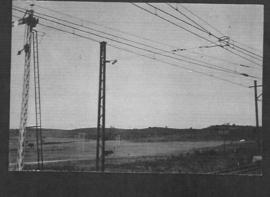 Circa 1925. Overhead cables . (Album on Natal electrification)