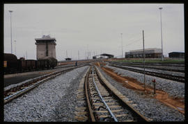 Bapsfontein, 1982. Main tower and hump at the Sentrarand marshalling yard. [T Robberts]