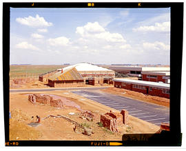 Bapsfontein, December 1982. Hostel complex at Sentrarand. [T Robberts]