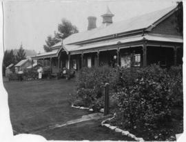 Greytown, 1908. Station buildings.