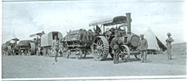 Circa 1915. Three tractors during World War One.