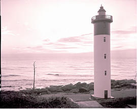 Umhlanga, 1974.     Umhlanga Rocks lighthouse.