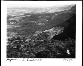 Louis Trichardt district, 1946. View of town from the mountain.