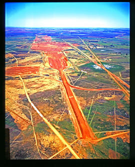 Bapsfontein, October 1979. Aerial view of earthworks for future Sentrarand marshalling yard. [Jan...