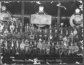 Waterval-Boven, 1920. Running staff at steam locomotive depot. (Donated CJ Basson)