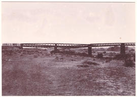 Circa 1900. Anglo-Boer War. Modder River bridge showing beak from south bank.