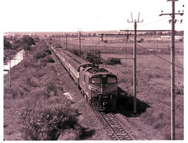 "Kimberley district, 1975. SAR Class 6E1 with passenger train."