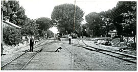 Paarl, 1896. Railway station.