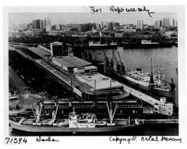 Durban, 1962. View over Durban Harbour. (Natal Mercury)