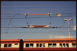 November 1994. Overhead electrical connections.